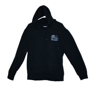 VTG Hurley Black Hoodie Y2K Surf Skate Grunge Graphic MEN'S L LARGE Sweatshirt